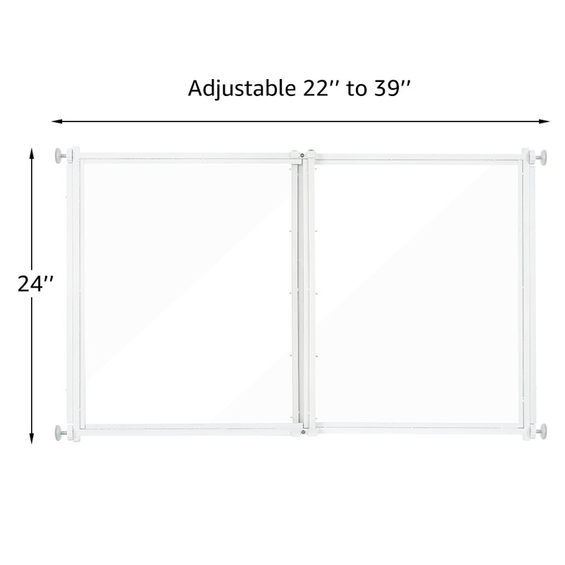 Tucker Murphy Pet™ Clear Ferret Gate, Small Pet Barrier For